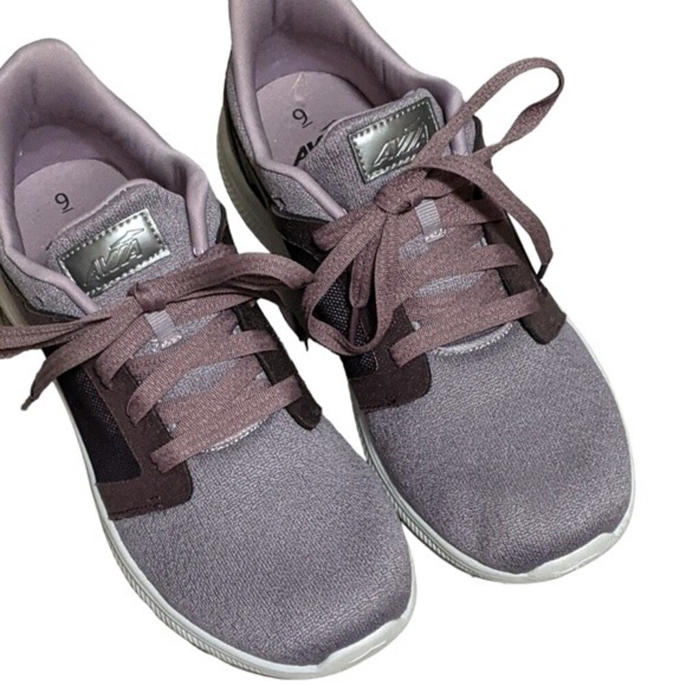 Avia Deluxe purple trainers casual fabric lace up WMAV21JT002 size 9 - Picture 4 of 12